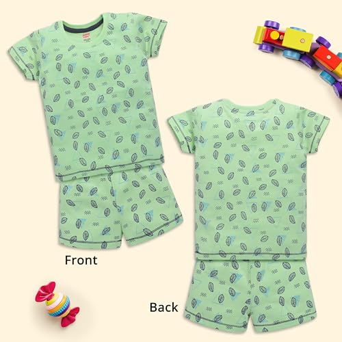 Image of LuvLap Baby Boys Regular Fit 100% Cotton Half Sleeves Boys T-Shirts and & Shorts Set Pack of 3
