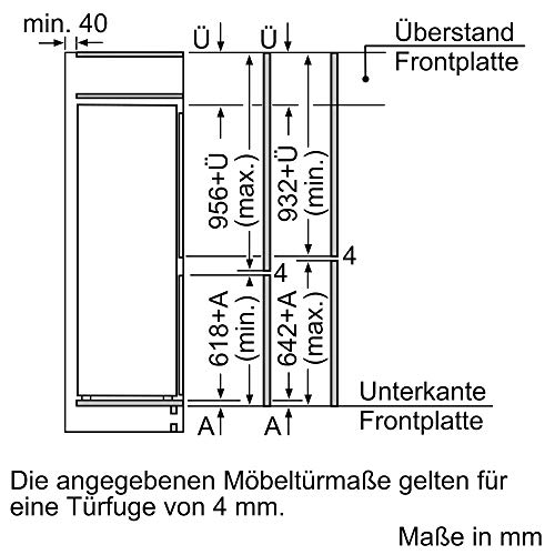 Siemens KI77SADD0 iQ500 Einbau-Kühlgefrierkombination / A+++ / 138 kWh/Jahr / 225 l / lowFrost / hyperFresh Premium 0° / LED Beleuchtung – Bild 5