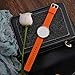 WOCCI 19mm Silicone Watch Band with Rose Gold Buckle, Soft Rubber Replacement Straps with Quick Release (Orange)