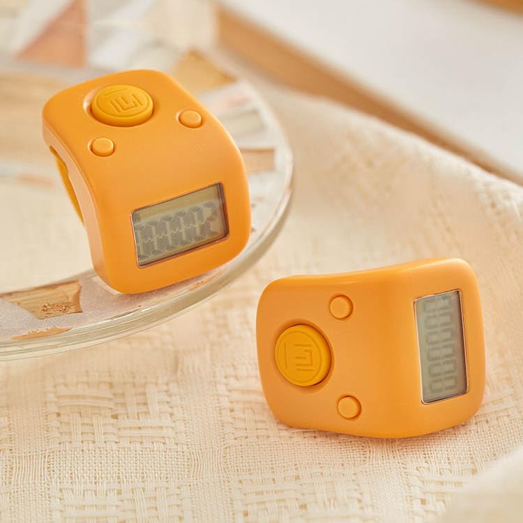 Image of Rechargeable Silent Finger Counter 6 Channels Digital Tasbih Tally Clicker with LED for Prayer Knitting Sports Gift