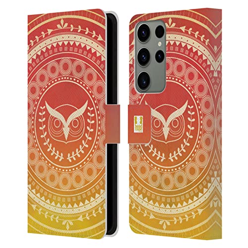 Étui Samsung Galaxy S23 Ultra Head Case Designs en cuir mandala