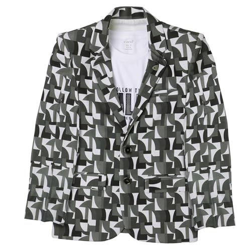 Image of CAVIO Boys Printed Blazer and T-Shirt