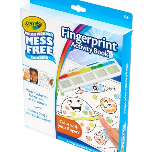 Crayola Color Wonder Mess Free Fingerprint Ink Painting Activity Set, Toddler Finger Painting Alternative, Stocking Stuffers for Kids, Holiday Gifts - Image 5