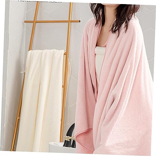 Drap de bain douce et légère rose peignoir absorbant - 5