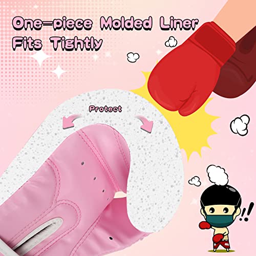 Fiving Kids Boxing Gloves For Boys And Girls,Youth Boxing Training Gloves For Kids 3-15,Kids Sparring Boxing Gloves For Punching Bag, Kickboxing, Muay Thai, Mma #TOP4