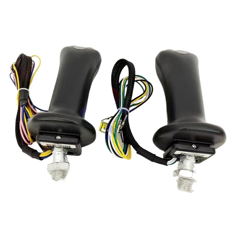 Rexroth Joystick Handle for Excavator 4 Buttons Screw M12 (Black,2PCS)