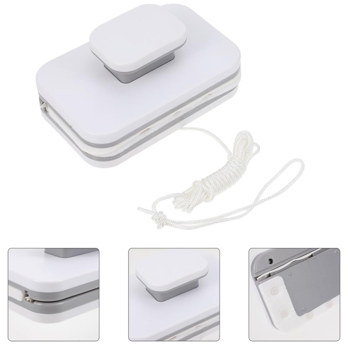 UKCOCO Limpiacristales y Diseño Desmontable de Doble Cara Magnético para Ventanas Cuerda de Seguridad para Limpieza Fácil en Cristales de Hogares Multialta