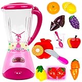 Toysery Electric Realistic Fruit Blender Kitchen Appliance Toy Set for Kids| Role Play Kitchen Toys...