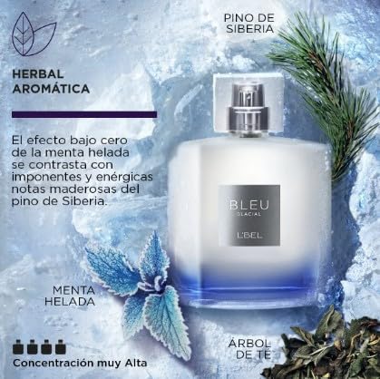 L'Bel Bleu Duo Set: Bleu Intense and Bleu Glacial Parfum/Perfume 100 ml / 3.3 fl.oz. each - Image 4