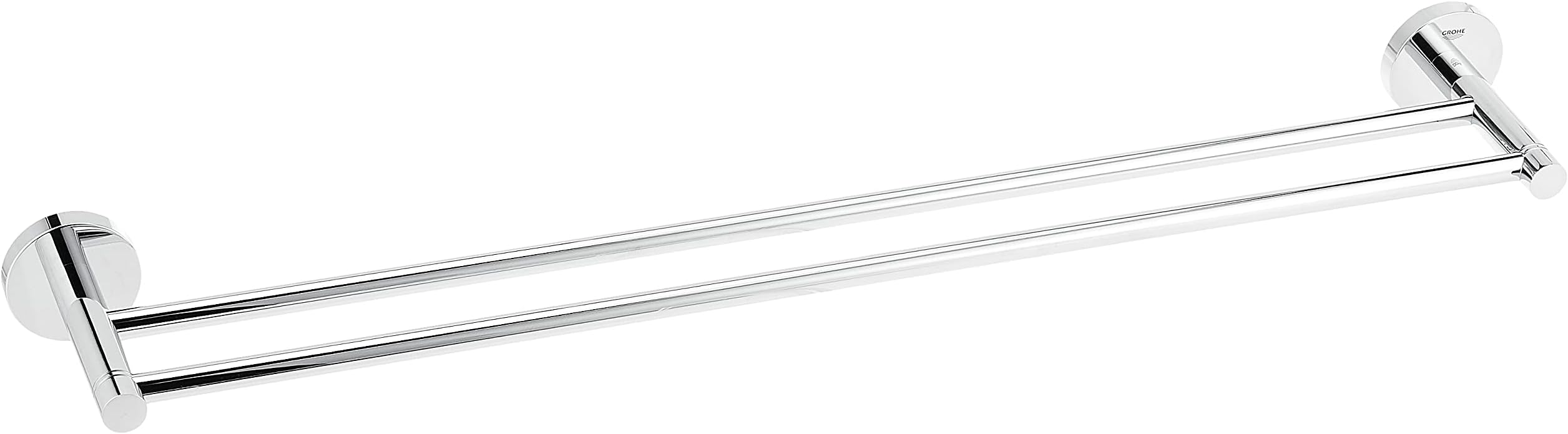 40802001 Essentials Double Towel Bar, 24-Inch, Starlight Chrome