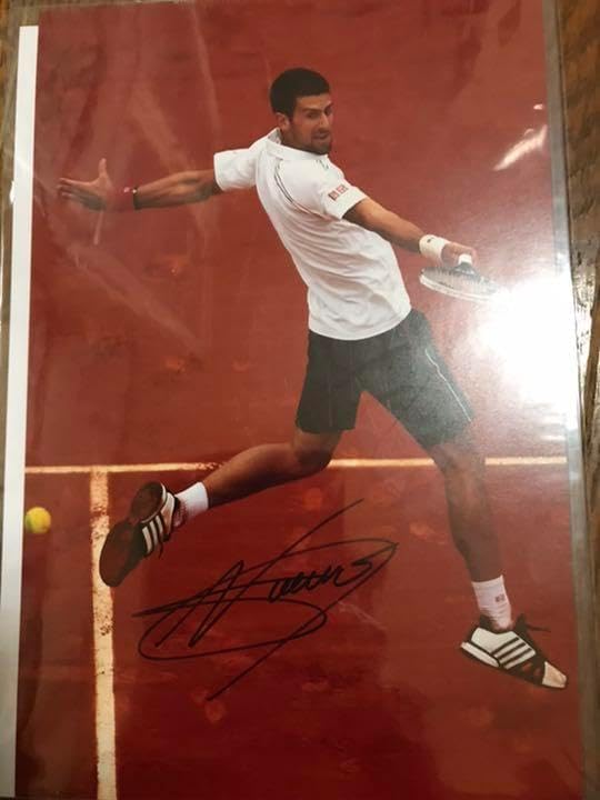 男子テニス　チャンピオン　証明書付き　ノバク・ジョコビッチ 直筆サイン入りフォト 男子テニス チャンピオン 証明書付き ノバク ジョコビッチ 直筆サイン