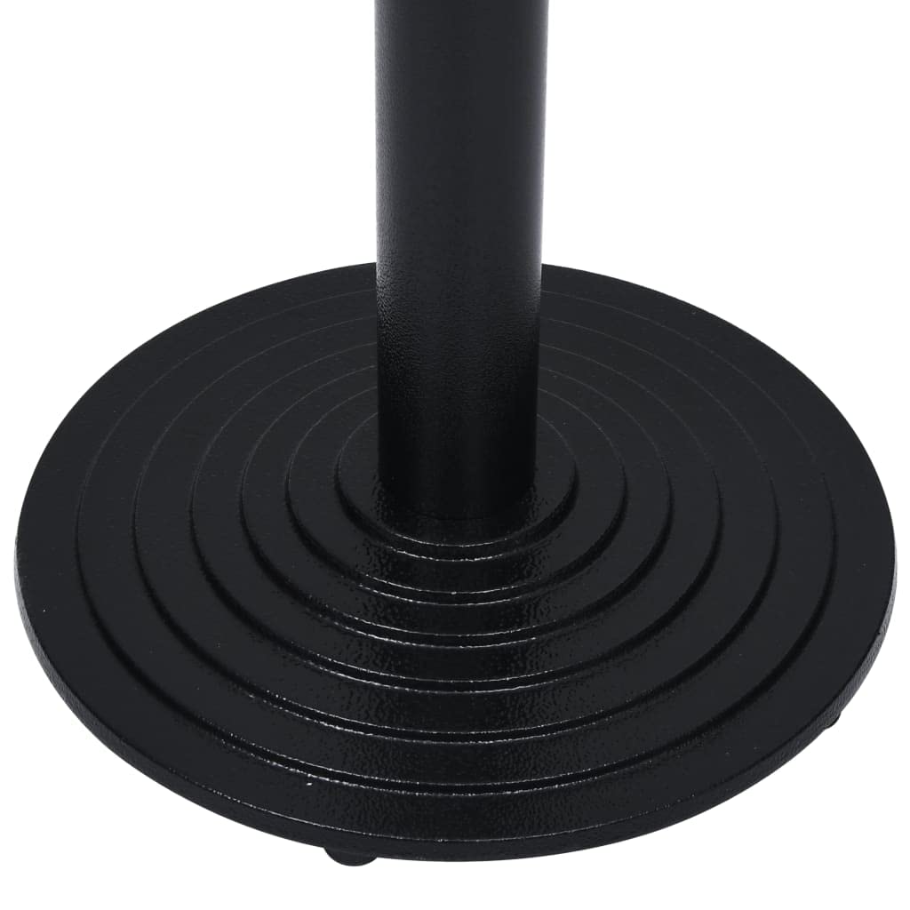 Telaio per tavolo da bistrot, nero, in ghisa, Ø 43 x 107 cm, stabile, per tavolo da pranzo, tavolino da caffè, tavolino con piastra di montaggio e viti per un facile fissaggio e riparazione
