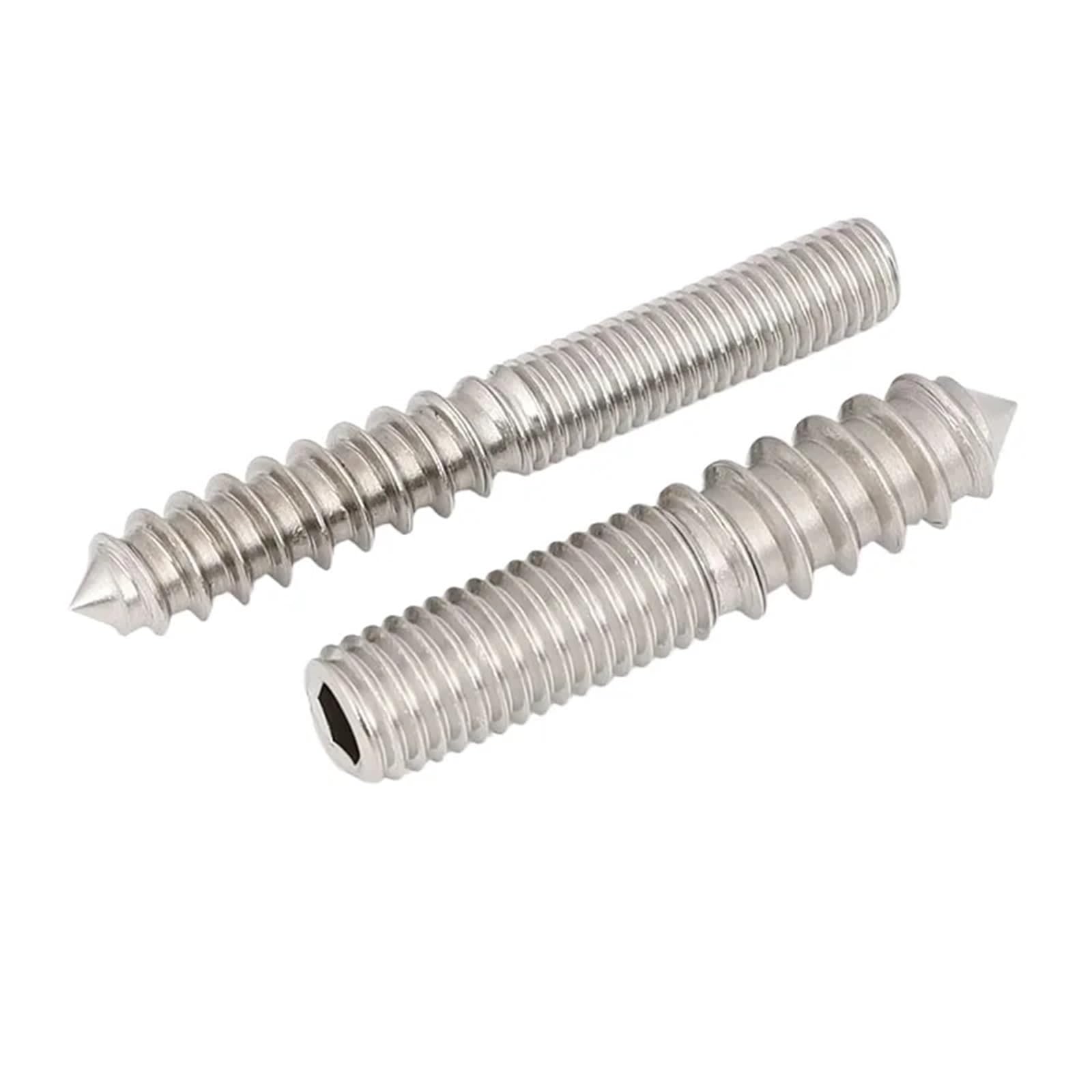 Viti autofilettanti a doppia testa in acciaio inox vite esagonale doppia vite autofilettante finale M4 M5 M6 (30-60 mm) (M6 x 50 mm)