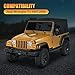 Brighter TJ LED Turn Signal Lights and Side Marker Lights with Cool TJ Shape, Front Turn Signal Lamps Fender Side Markers Lights with Smoked Lens Covers Fit for Wrangler TJ 1997-2006, Plug & Play