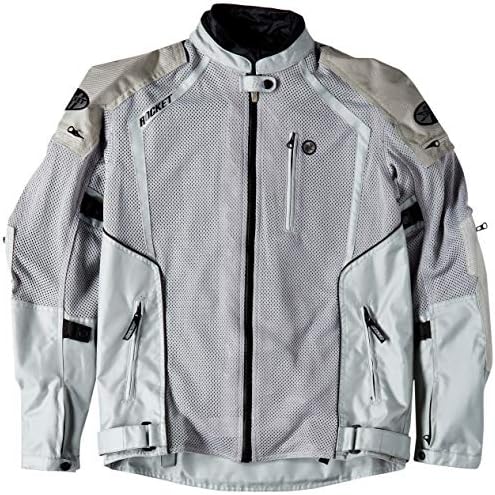 Joe Rocket Phoenix Ion Men's Mesh Motorcycle Jacket (Silver, Large Tall)