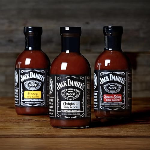 Image of Jack Daniel's Honey BBQ Sauce - Smoky-Sweet Perfection with Real Jack Daniel's Tennessee Whiskey, 19.51 oz ℮ 473 ml ℮ 553 g