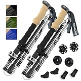 TREKOLOGY Trek-Z Collapsible Hiking & Trekking Poles - Balance Support for Seniors, Women, and Men, 2pc Per Set