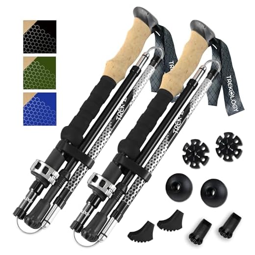 TREKOLOGY Ergonomic Collapsible Hiking Poles