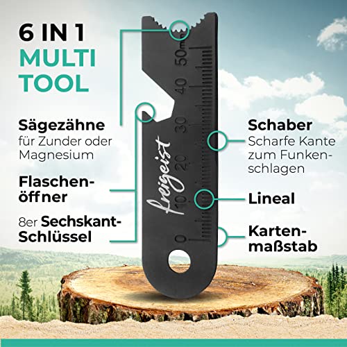 Der Feuerstahl Outdoor XXL I Mächtiger Feuerstein + Paracord Set, Extrem starker Funkenflug + Notfallpfeife, Magnesium Feuerstarter, Feuerstein Survival, Survival Ausrüstung, Outdoor Zubehör Survival