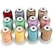 Produktbild New brothread 12 Multi Farben Polyester Maschinen Stickgarn 500M (550Y) für Brother/Janome/Singer/Babylock/Kenmore/Bernina/Husqvaran Stickereimaschine-Sortiment 2