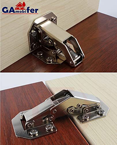 Hinge for doors without recessed hole. Automatic snap in opening and closing, opening angle up to 90°. (2, 105 x 44 x 25 mm) - Image 2