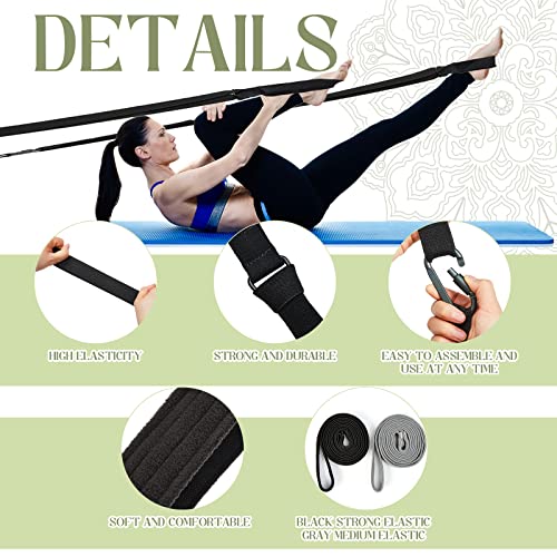 10 Pcs Exercise Straps Set, Pilates Straps Yoga Straps Pilates D-Ring Double Loop Straps Long Resistance Bands Door Anchors For Reformer Feet Fitness Accessories Home Gym Workout Equipment Straps #TOP3