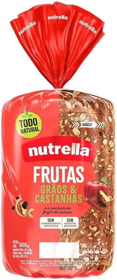 Pão De Forma Nutrella Supreme Frutas 600 g - Nutrella - 550 g