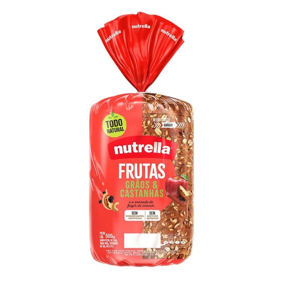 Pão De Forma Nutrella Supreme Frutas 600 g - Nutrella - 550 g