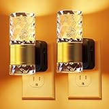 PKBD Night Light Plug in Wall with Dusk to Dawn Sensor, Adjustable 100LM Brightness & 3000K Warm White Light, Automatic Plug in Night Light for Bedroom, Hallway, Stairs, Bathroom, Toddler, 2 Pack - Image 1