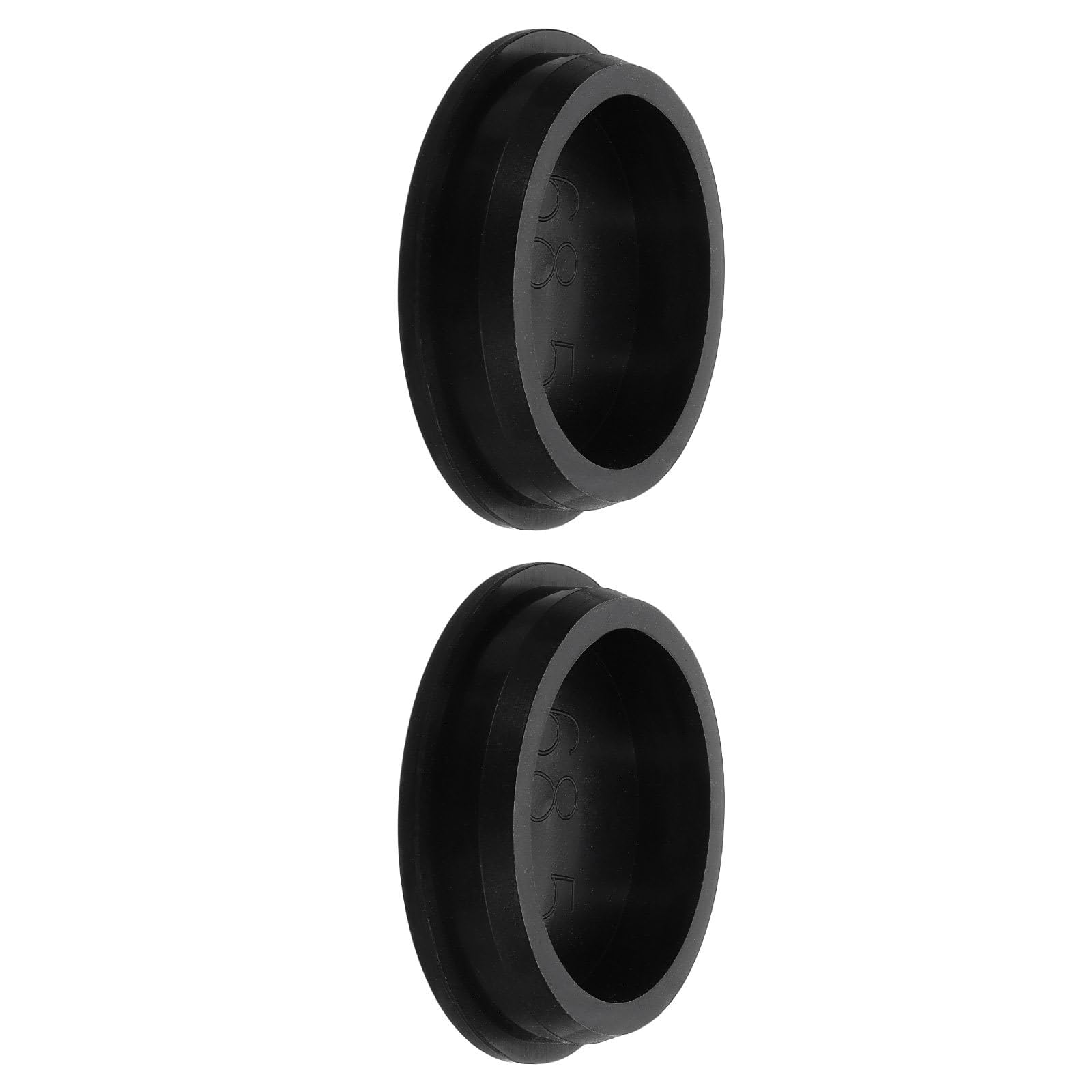 TA-VIGOR Silicone Hole Plug, Waterproof Rubber Stoppers Button Plugs, Round Bungs Hole Sealing Cover Tube Pipe End Caps for 68mm / 2.68" Holes Bottle Pipes, Black 2 pcs