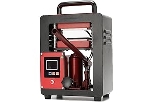 5 Ton Portable Hydraulic Rosin Heat Press Machine 2.3 x 4.7 Inch Dual Heating Plate