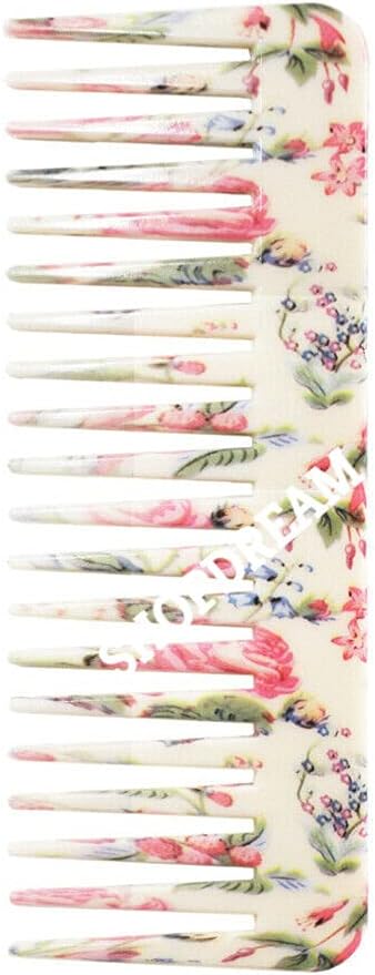 Wide Tooth Comb for Curly Hair Wet Dry Hair, No Handle Detangler Comb Styling Shampoo Comb ! Hair Comb For Shampoo (Pack-2), WHITE, M (SD001COMB)