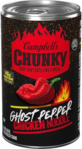 Campbell's Chunky Ghost Pepper Chicken Noodle Soup, 18.6 oz Can