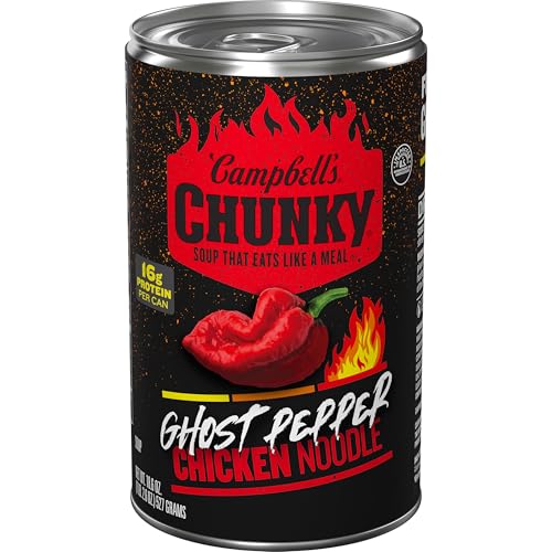 Campbell's Chunky Ghost Pepper Chicken Noodle Soup, 18.6 oz Can