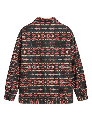 Image of ZAFUL Unisex Plaid Flannel Shirt Jacket Button Down Long Sleeve Pocket Coat Outwear | Mens Fall Clothes Lightweight Long Sleeve Button Down Flap Pocket Jacket Tops for Fall&Winter 2026