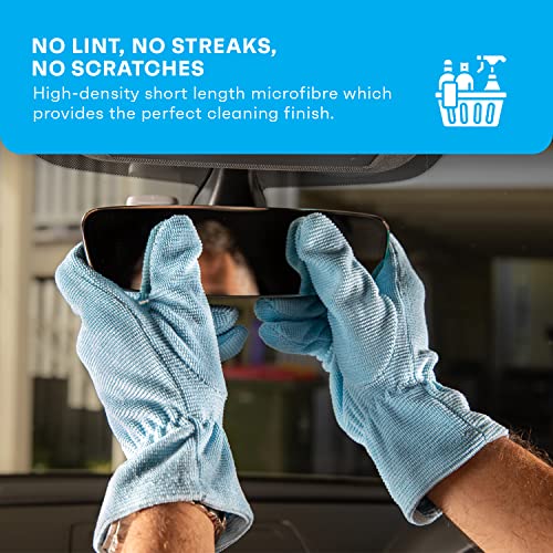 Miglove Multi-Purpose Microfiber Cleaning Gloves (Blue, One Pair Of Gloves) #TOP3