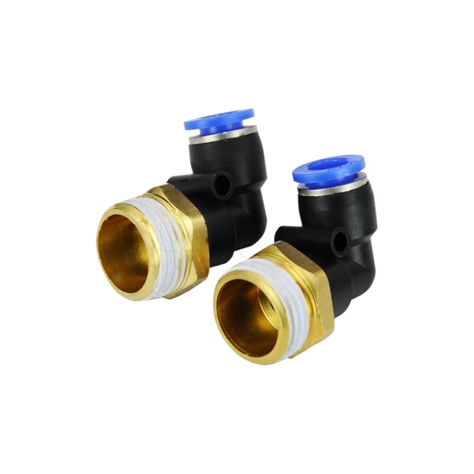 Connettori per tubi d'aria, PL8-04 Raccordi rapidi pneumatici con filettatura 1/2" da 10 pezzi da 8 mm