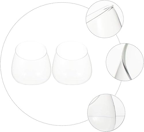 Miniatura 9 de Cabilock Cuenco de corte inclinado, jarrón de vidrio, contenedor de terrario, maceta transparente para suculentas, vela de cactus suculentas,