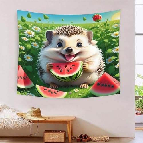 Tapiz de pared de erizo en 3D NMOTARVIN: renueva tu habitación con este divisor de 150x200cm