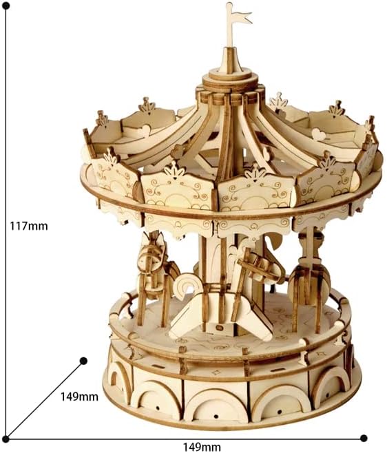 ROBOTIME TG404 carousel with dimensions indicated