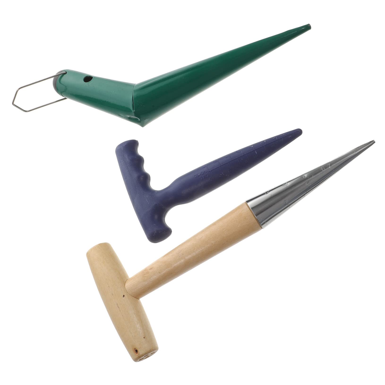 TOYANDONA Garten Pflanzgerät Mit Griff Pflanzwerkzeuge Für Erde Handpflanzer Aus Natürlichem Material Pflanzstecher Für Garten Pflanzholz Für Aussaat Und Bepflanzen