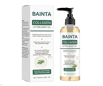 Collagen Lifting Body Oil for Firming & Hydration - Lightweight Non-Greasy, Fast-Absorbing, Helps Soften Crepey Skin, Smooth & Silky Skin Finish, Daily After Shower Body Care for Women & Men -3.38FLOz