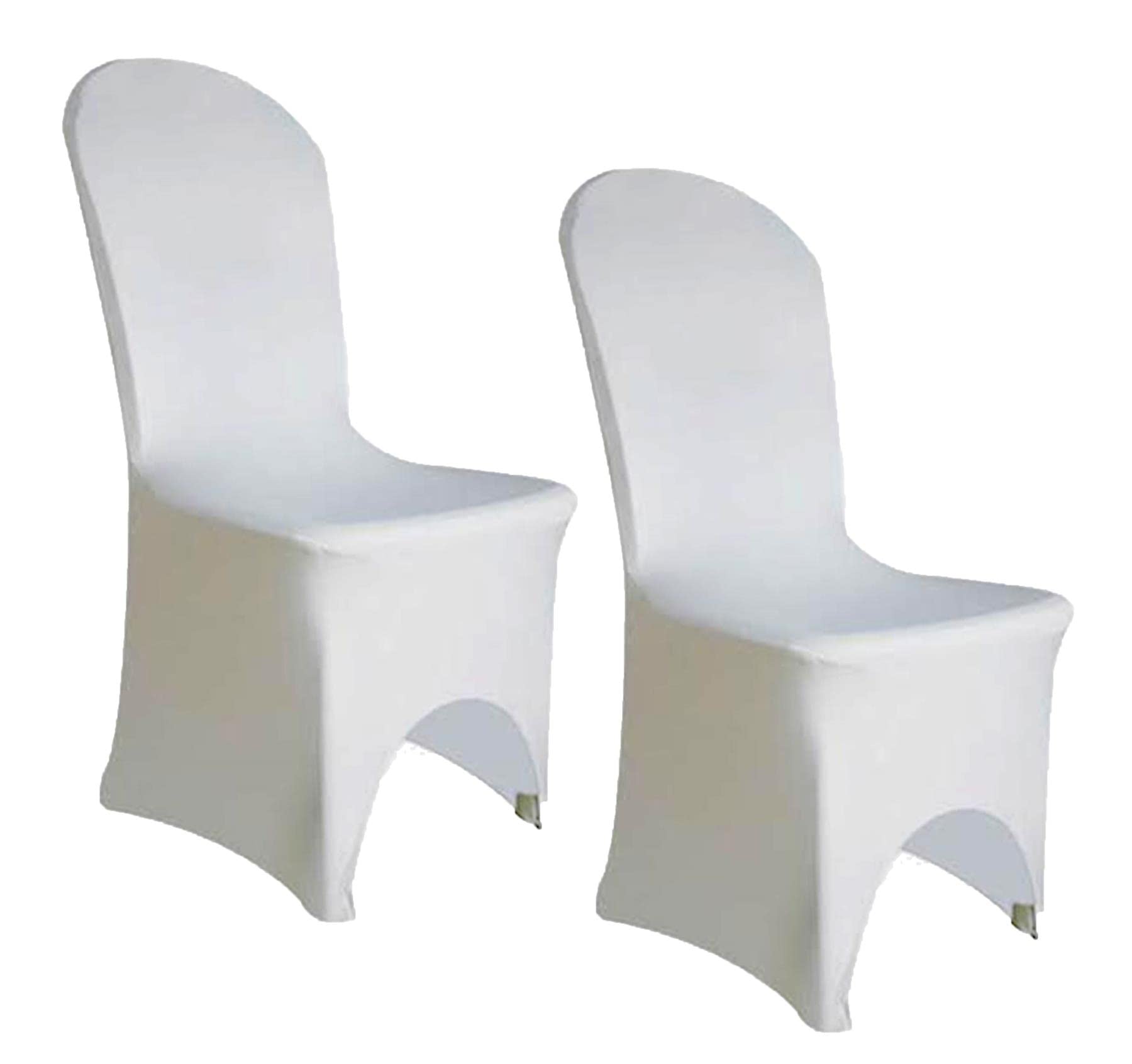 Elegant Event Essentials White – 6 Pcs - Spandex Chair Covers - Polyester Spandex Elastic Protective Slipcovers - Removable - Washable - For Wedding Decor, Events, Christmas, Parties & Banquets