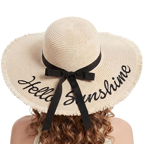 Sombrero femenino de ala ancha con protección UPF 50+ miniatura 1