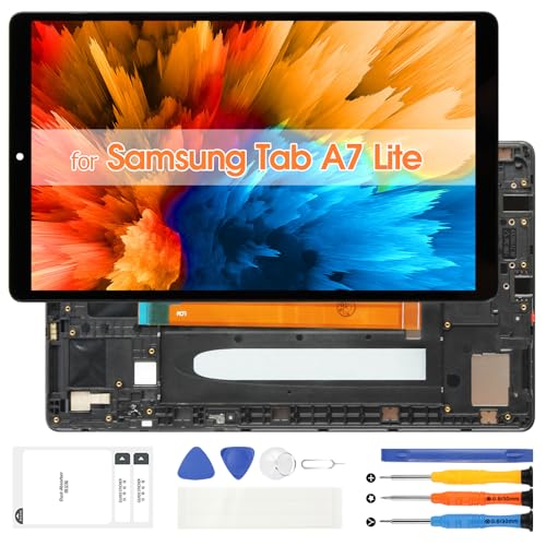 COMPATIBILITÀ -- Solo per il ricambio dello schermo di per Samsung Galaxy Tab A7 Lite, il numero di modello è per SM-T220, SM-T227U, o altri modelli, prega di confermare il numero di modello prima dell'ordine, basta verificarlo sul tuo telefono tramite 
