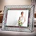 Glass Picture Frame 5x7 Photo Display Wedding Anniversary Colorful Green, Pink Rose J Devlin Pic 137-57H