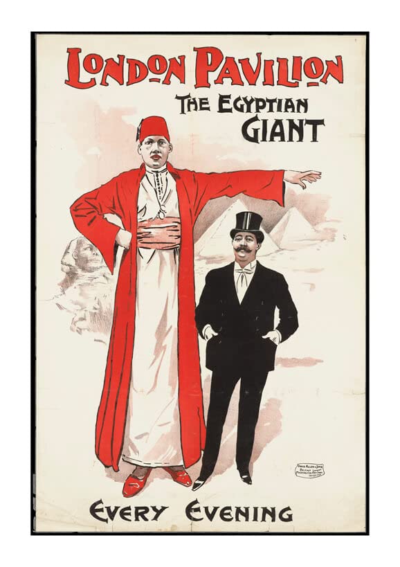 Poster encadré Londres géant égyptien affiche publicitaire format moyen mat