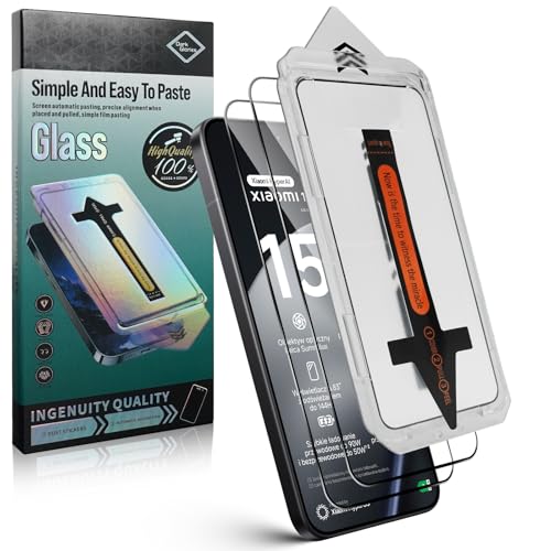 LiiLaa Schutzfolie für Xiaomi 17T Pro / 15T / 15T Pro für Panzerglas [Auto-Installation] [Full Screen] [Perfekte Passform] 9H+ Glas Displayschutz Kratzfest Schutzglas Anti-Fingerabdruck 2 Stück