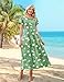 Zeagoo Summer Dresses for Women 2026 Casual Loose Bohemian Floral Dress A Line Flowy Maxi Dress Green Floral M
