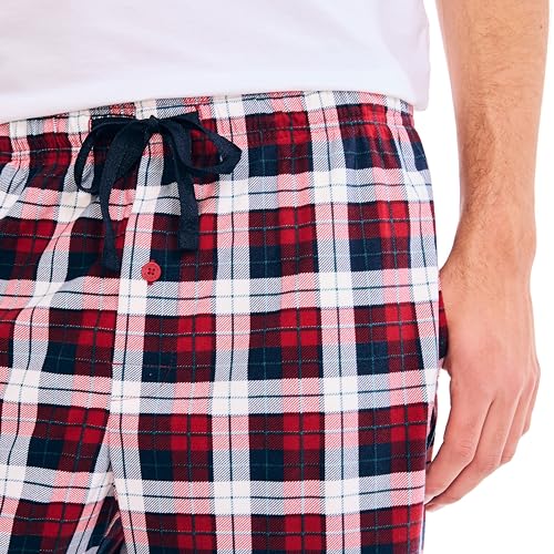 Nautica mens Sustainably Crafted Plaid Fleece Sleep Pant3